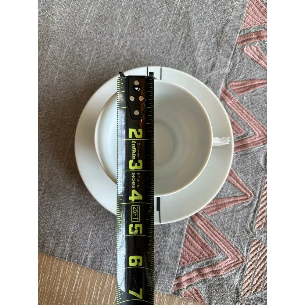 Vintage Ćmielów Poland Porcelain Coffee Tea Set - MCM Black Line Geometric